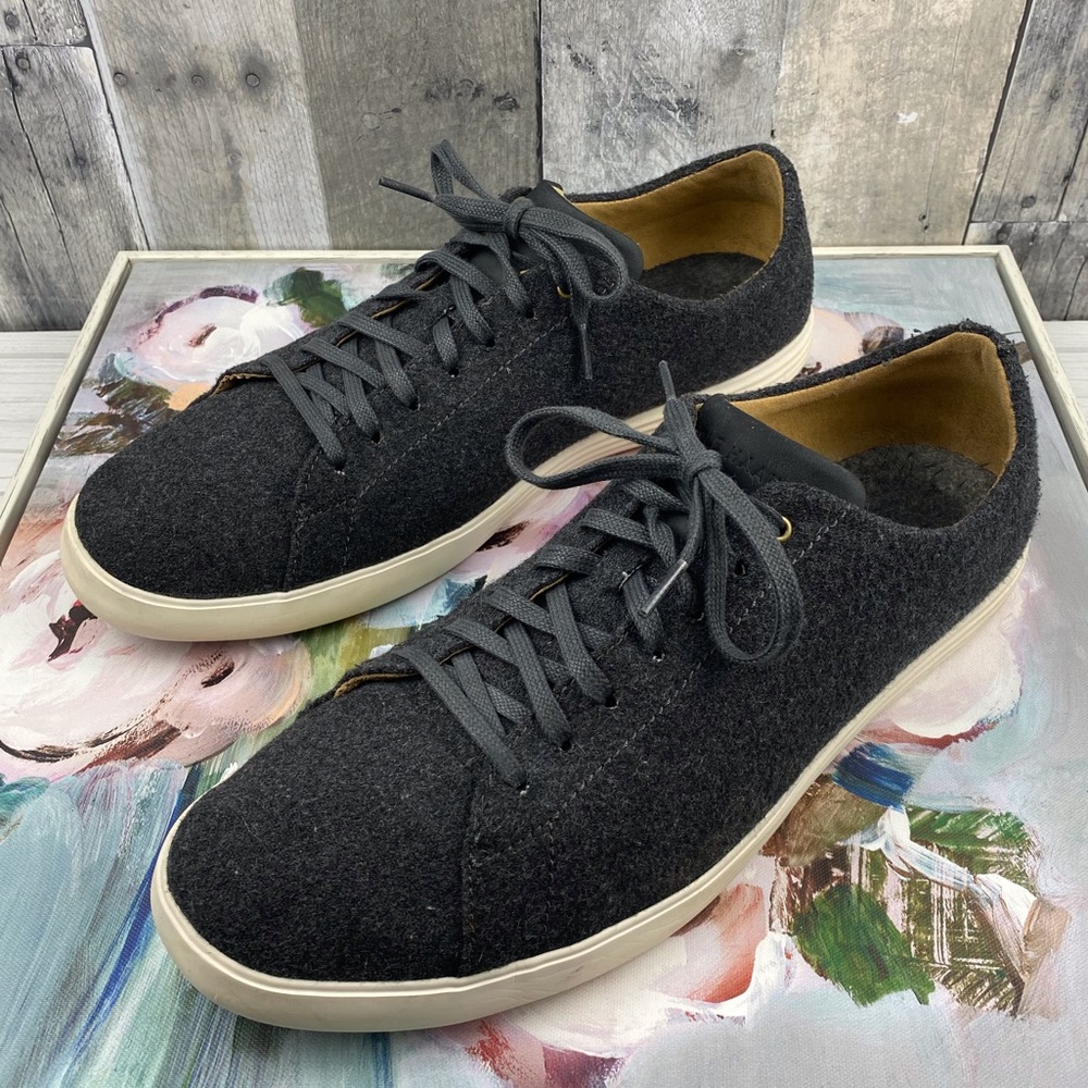 Cole Haan Grand O.S Oxford Heather Wool Sneakers Size 12 Grey